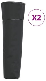 vidaXL Huse încălzitoare formă piramidă 2 buc. 86x47x241cm Oxford 420D