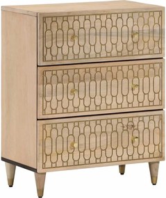 vidaXL Dulap lateral, 60x33x75 cm, lemn masiv de mango