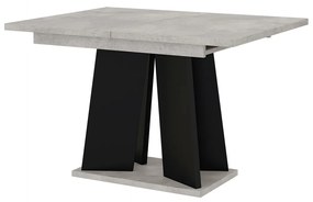 Masă de sufragerie Mulnu (gri deschis + Negru) (pentru 4 până la 6 persoane). 1055225
