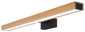 Aplică LED pentru oglindă de baie Brilagi WOODY MIRROR LED/12W/230V IP44 stejar/negru