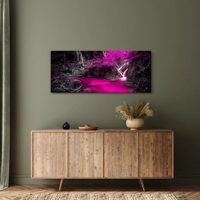 Tablou - Pădure roz (120x50 cm)