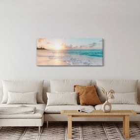 Tablou - Plaja de vis (120x50 cm)
