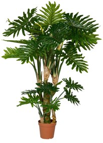 Planta Philodendron artificială realistă - Ghivece de ceramică