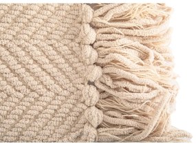 Pătură albă/bej din janilie 130x170 cm Renee – Tiseco Home Studio