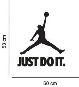 Sticker perete Silueta Jordan Just Do It