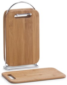 Set 4 tocatoare de bucătărie din bambus + suport inclus, ZELLER