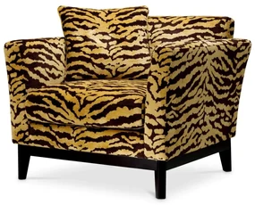 Fotoliu design LUX Flux, maro Tigris