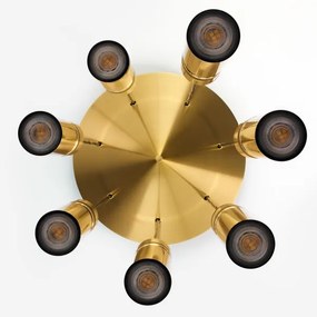 Lustră pe cablu Jupiter 2021 ALAS 7xGU10/10W/230V auriu