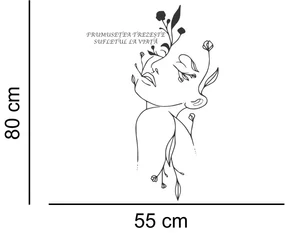 Sticker perete silueta Femeie 12