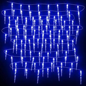 Luminite de Craciun turturi, 100 buc., albastru, acril 100, Albastru