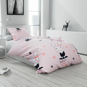Lenjerie de pat pentru copii Culoare roz, SWEET LOVE