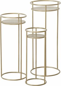 Set suporturi de flori metalice RICKY, 3 buc. 50-70 cm