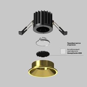 Spot LED incastrabil iluminat tehnic Round D-6cm alama