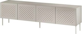 Comoda TV SIENA, bej, PAL laminat/metal, 201x40x60 cm