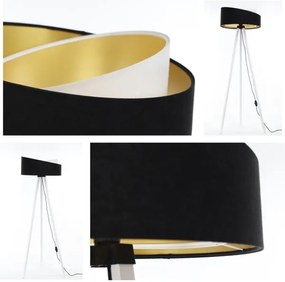 Lampadar GALAXY 1xE27/60W/230V negru/alb