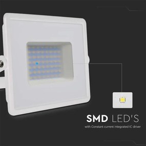 Proiector LED/50W/230V 6500K IP65 alb