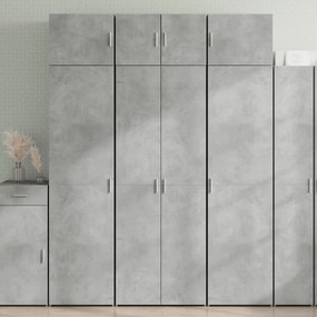 vidaXL Dulap de depozitare, gri beton, 70x42,5x225 cm, lemn prelucrat