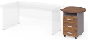 Sertare Manager 70 x 64 cm, nuca warmia / gri