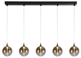 Lustra cu 5 pendule LED design modern minimalist Alchemy