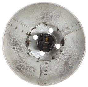 Lampa de perete industriala, argintiu, 90 x 25 cm, E27 4 la rand, Argintiu, 1, Argintiu