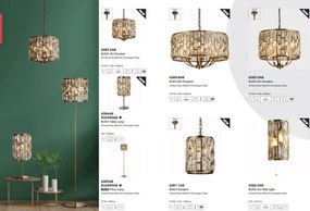 Lustra eleganta design modern Bijou 8Lt alama antic/ champagne
