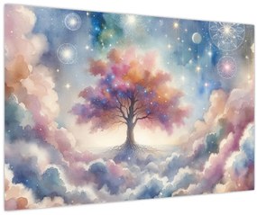 Tablou – Arborele vieții printre nori (90x60 cm)