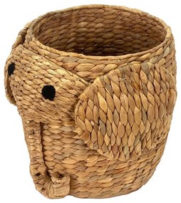 Coș de jucării pentru copii în culoare naturală din zambilă de apă ø 30x35 cm Elephant – Compactor