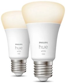 SET 2x bec LED dimabil Philips Hue WHITE E27/9,5W/230V 2700K