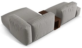 Colțar modular gri deschis (cu colț pe partea dreaptă) Martina – Micadoni Home