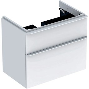Dulap pentru lavoar, 734x470x617 cm, 2 sertare, alb lucios alb mat 750 x 470 mm