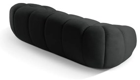 Canapea neagră 254 cm Diana – Micadoni