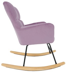 Scaun balansoar design, roz, KEMARO