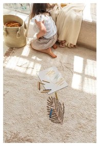 Covor pentru copii crem lavabil/țesut manual din bumbac 170x240 cm Pine Forest – Lorena Canals