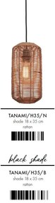 Lustra/Pendul eco din ratan Tanami tube L, nat