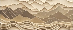 Tablou - Linii Montane 3D (120x50 cm)
