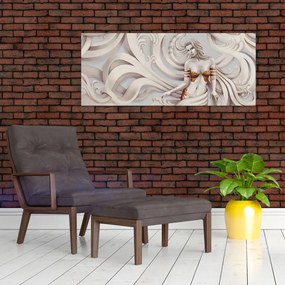 Tablou - Zeița motiv floral (120x50 cm)