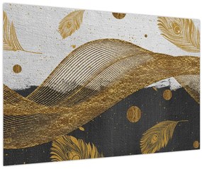 Tablou - Pene aurii (90x60 cm)