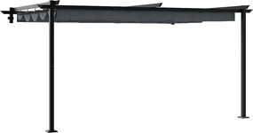 vidaXL Foișor Antracit 400 x 300 x 200 cm Poliester