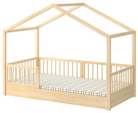 Pat copii Dream Nest House pin 80x160 cm