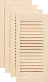 vidaXL Uși de dulap design lambriu 4 buc. 61,5x29,5 cm lemn masiv pin
