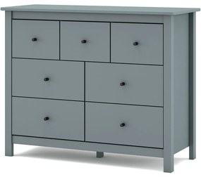 Comodă verde prăfuit din lemn de pin 110x80x40 cm Misti – Marckeric