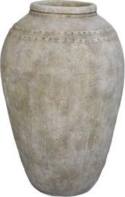 Vas decorativ din teracotă, aspect antichizat, Lourdes, H84 cm