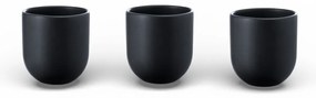 Set 3 cesti cafea Pahare Novum Trio Vulcano, glazura mata, 250ml