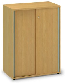 Dulap mediu cu uși glisante ProOffice 80 x 45 x 106,3 cm, fag