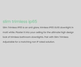 Spot incastrabil cu protectie IP65 Slim Trimless alb