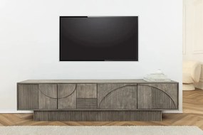 Comoda TV cu model optic 3D, Lemn, ART DECO 200cm