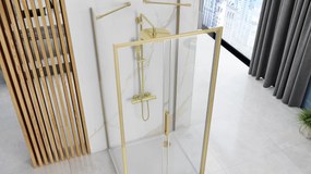 Cabina de dus de perete REA Rapid Slide Brush Gold