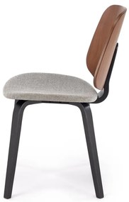 Scaun K563 nuc/gri/negru H81 cm