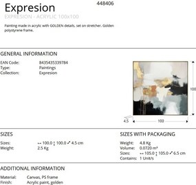 Tablou decoratiune perete Expresion 100x100cm