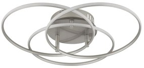 Plafoniera LED rotativa orientabila metal nichel KOMBOS